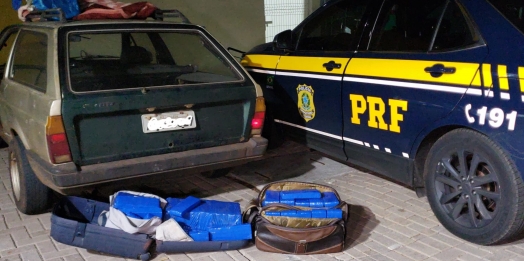 Casal residente em Missal é preso com quase 70 kg de droga pela PRF na BR 277