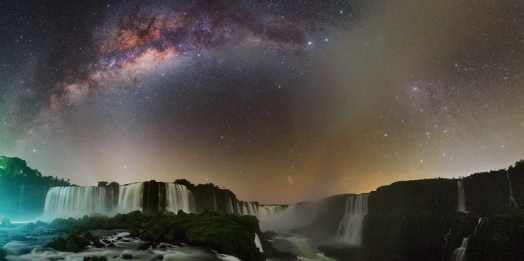Cataratas do Iguaçu compõe registros celestiais inéditos