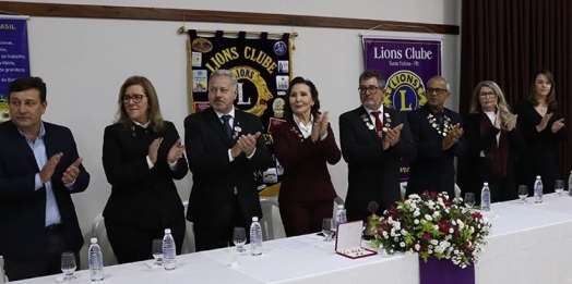 Célia Bianchet é reconduzida a presidência do Lions Club Santa Helena