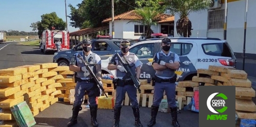 Cerca de 1,7 tonelada de maconha que saiu de Missal é apreendida em caminhão em São Paulo