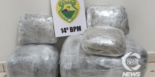 Choque apreende entorpecente e prende motorista em Santa Terezinha de Itaipu