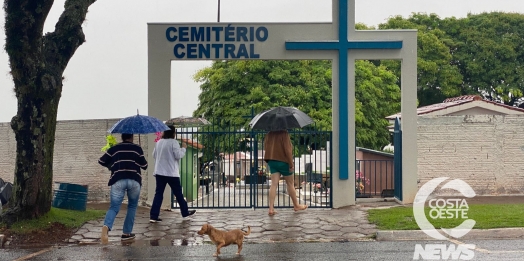 Chuva atrapalha visitação no Dia de Finados em São Miguel do Iguaçu