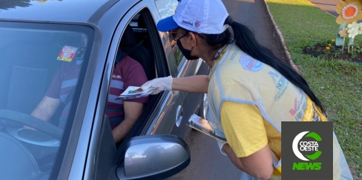 Ciretran realiza panfletagem referente ao Maio Amarelo em Medianeira