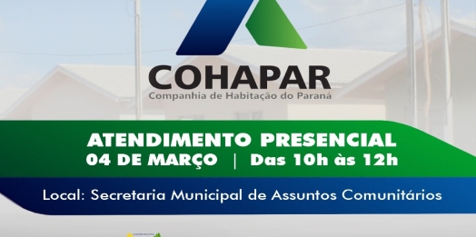Cohapar realizará atendimento nesta sexta-feira (04) em São Miguel do Iguaçu