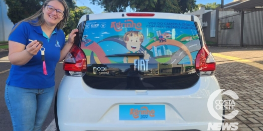 Colégio Franciscano Nossa Senhora de Fátima ganha um carro no concurso Agrinho