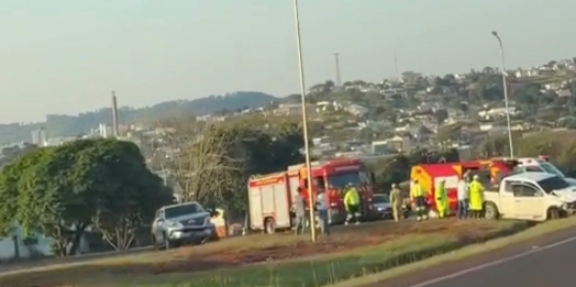 Colisão entre dois carros deixa ferido em São Miguel do Iguaçu