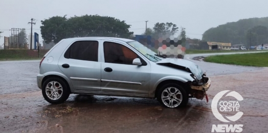 Colisão envolvendo caminhão e carro é registrada em São Miguel do Iguaçu
