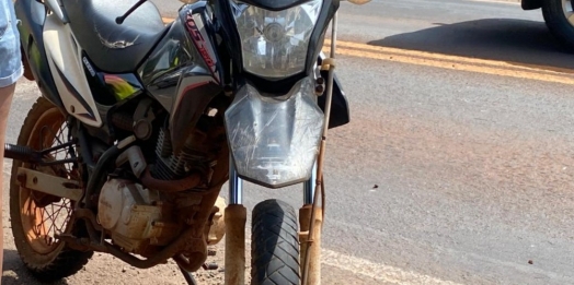 Colisão traseira próximo ao Balneário de Santa Helena deixa motociclista ferido