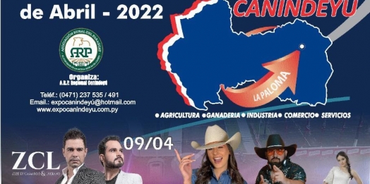 Começa hoje a 22ª Expo Regional Canindeyú no Paraguai