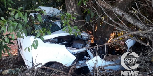 Condutor morre em acidente na PR-495 entre Medianeira e Serranópolis do Iguaçu