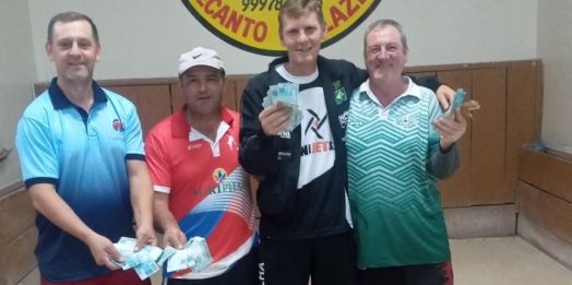 Conheça os campeões do torneio de bocha individual e trio realizado em Santa Helena
