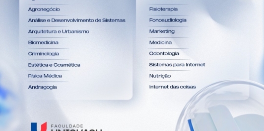 Conheça os cursos que fazem parte da votação para completar a grade de ensino da Faculdade UNIGUAÇU