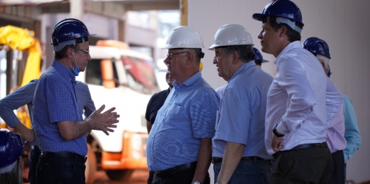 Conselho de Administração da Frimesa visita obra em Assis Chateaubriand