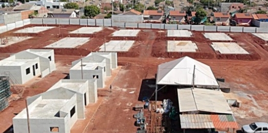 Construção do Condomínio do Idoso avança em São Miguel do Iguaçu