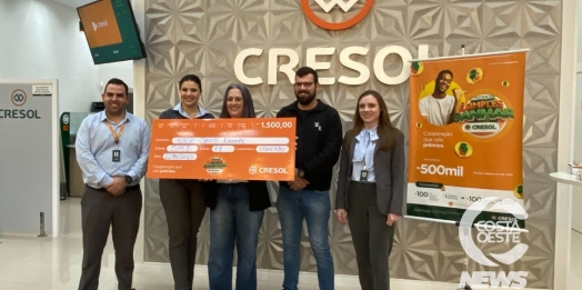 CAMPANHA É SIMPLES GANHAR: Cresol Conexão premia vencedores do mês de junho em São Miguel do Iguaçu