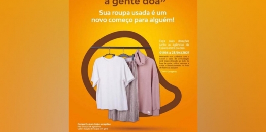 Cresol Cooperativa realiza campanha de agasalhos neste mês de abril