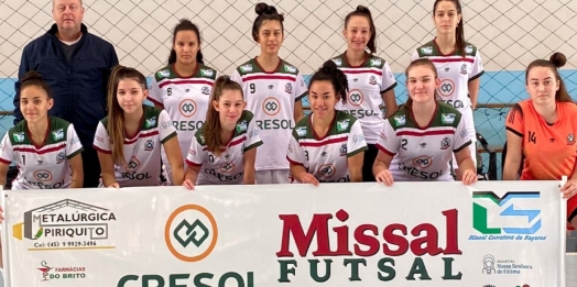 Cresol Missal Futsal feminino encerra a chave de grupo na 1ª colocação dos Jogos Escolares do Paraná