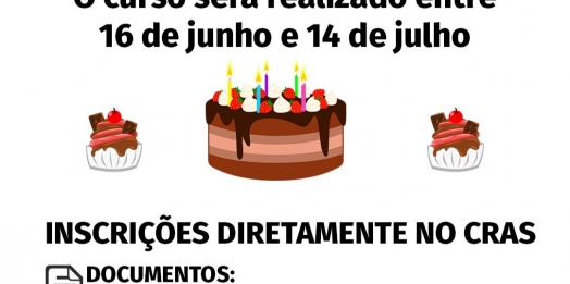 Curso de doces para festa é ofertado gratuitamente em Serranópolis do Iguaçu