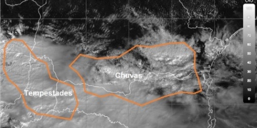 Defesa Civil emite alerta de chuvas intensas para região oeste