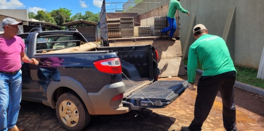 Defesa Civil inicia entrega de telhas para famílias atingidas por temporal em Santa Helena
