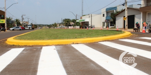 Departamento de Trânsito de Santa Helena segue com melhorias na sinalização em Sub-Sede