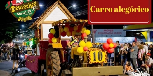 Desfile de Carros Alegóricos deve abrir a 21ª Deutsches Fest de Missal