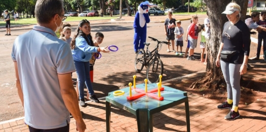 Dia Da Praça reuniu centenas de crianças  no último sábado em São Miguel do Iguaçu