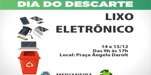 Dia de Descarte de Eletrônicos acontece na próxima semana em Medianeira