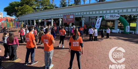Dia do Desafio contou com atividades na praça central de Medianeira