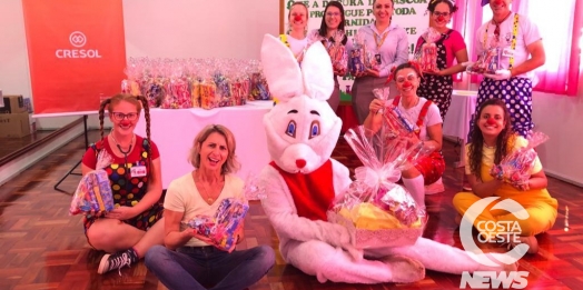 Doação de chocolate garante a Páscoa de crianças de Santa Helena e Diamante D