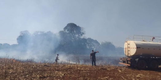 Dois incêndios são registrados em Itaipulândia nesta quinta-feira (19)