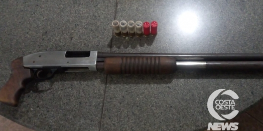Dois são presos por porte ilegal de arma em Entre Rios do Oeste