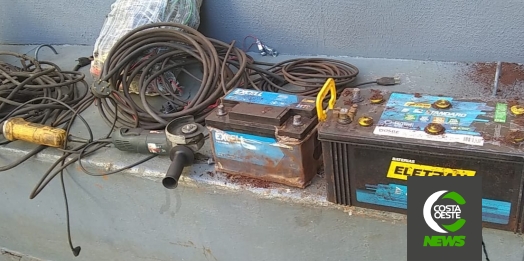 Empresário encontra ladrão e objetos furtados de sua mecânica em Santa Helena e aciona a PM