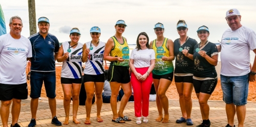 Dupla de vôlei de São Miguel é campeã do ‘Verão RPC’ realizado em Santa Terezinha