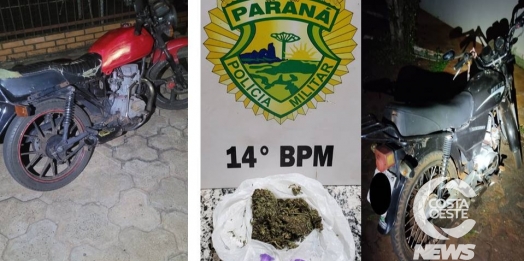 Durante abordagens, PM apreende motos irregulares em Serranópolis do Iguaçu