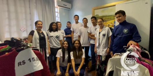 Educação financeira: adolescentes criaram brechó em Colégio Cívico Militar na cidade de São Miguel do Iguaçu