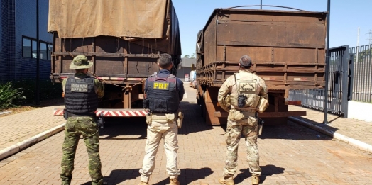 Em ação conjunta PF, PRF e BPFRON realizam apreensão milionária de cigarro paraguaio