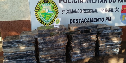 Em ação policial droga é apreendida e veículo é recuperado em Diamante do Oeste