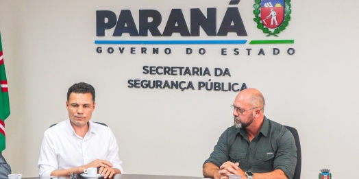 Em Curitiba prefeito França discute sobre Batalhão da PM com o secretário de Segurança Pública do Estado