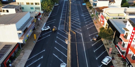 Em fase de teste, Av. Brasil em Santa Helena tem trecho modificado e população deve opinar