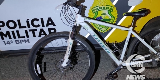 Em rápida ação, Polícia Militar de Itaipulândia prende ladrão e recupera bicicleta