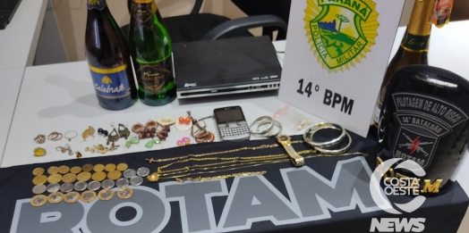 Em rápida ação, ROTAM recupera objetos furtados e apreende dois adolescentes em Medianeira