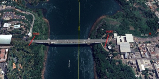EPR Iguaçu programa interdição na Ponte da Amizade para trabalhos de sinalização horizontal e monitoração do pavimento