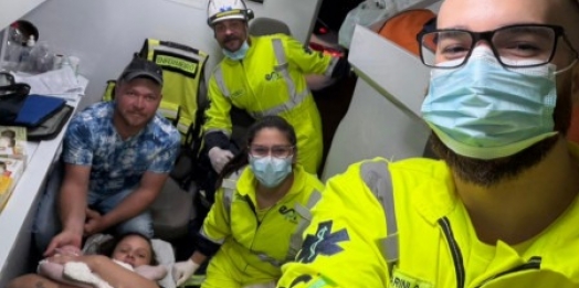 EPR Iguaçu registra segundo nascimento da semana em ambulância, o primeiro na região Sudoeste