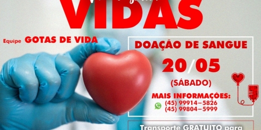 Equipe Multiprofissional convida a comunidade para doação de sangue no próximo dia 20