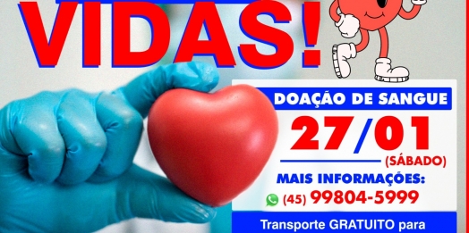 Equipe Multiprofissional de São Miguel do Iguaçu realizará mais um dia de doação de sangue