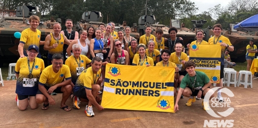 Equipe São Miguel Runners conquista sequência de pódios na Corrida do Soldado em Foz do Iguaçu