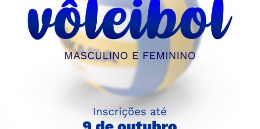 Estão abertas as inscrições para o V Campeonato Municipal de Voleibol Masculino e Feminino