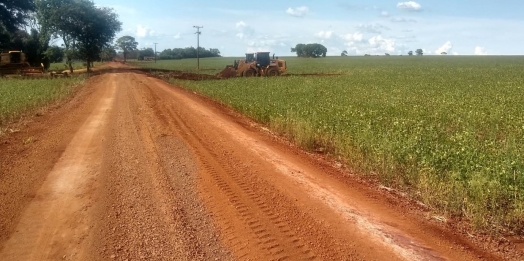 Estrada Capelinha é alvo de melhorias pela SEMAIM em Guaíra