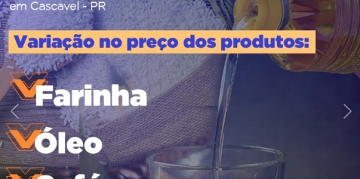 Estudo da Unioeste revela queda de 1,12% no valor da Cesta Básica de alimentos em Cascavel